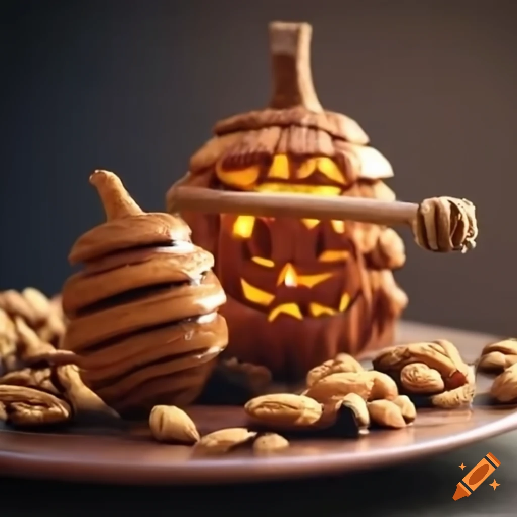 honey roasted nuts Halloween advertisement