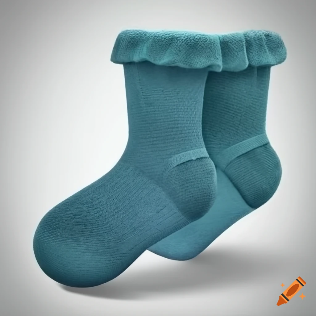 white background product card featuring 3D socks for babies
