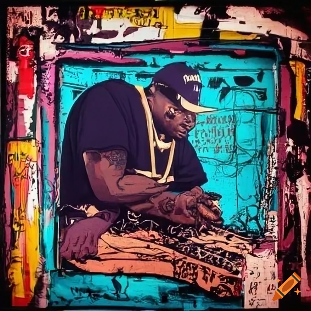 Bold And Creative Hip hop Playlist Cover Art On Craiyon