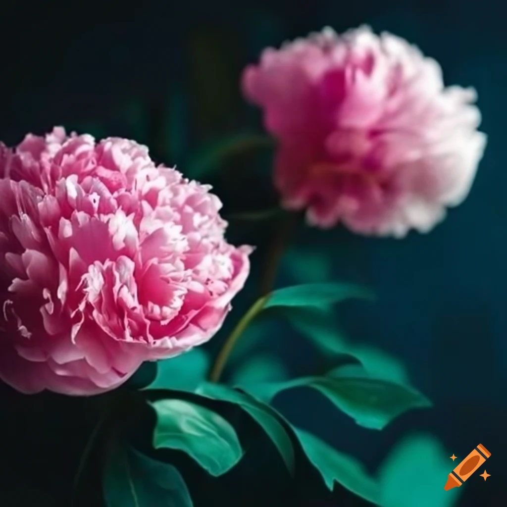 pink peonies in a bouquet