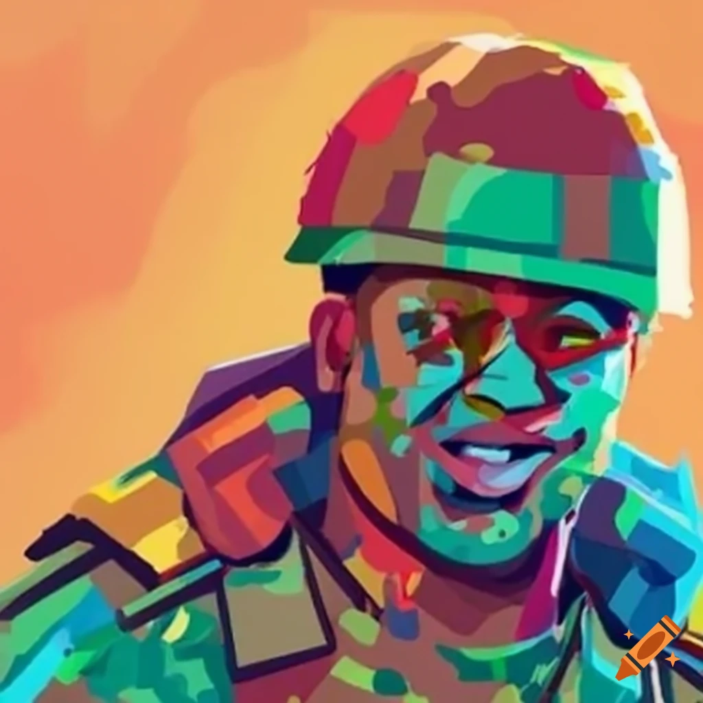 photo of soldiers standing united and smiling