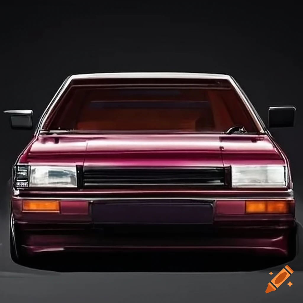 1980s Japanese style advertisement of a lowered 1983 Toyota Soarer