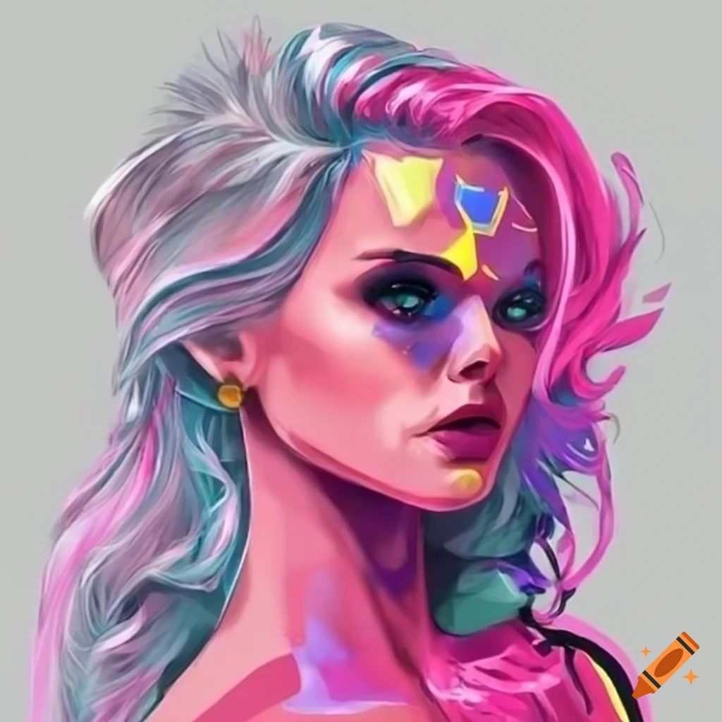 Girl superheroes with pink hair