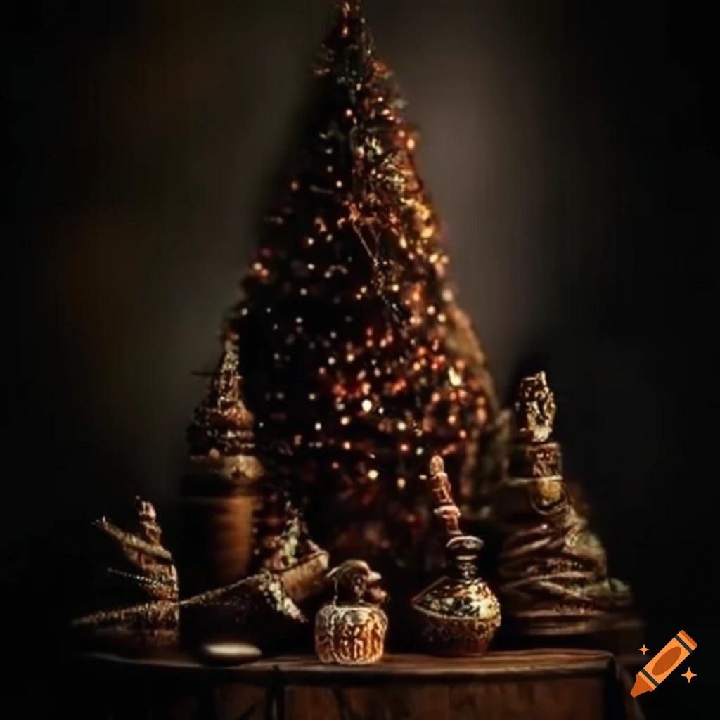 unique-and-eerie-christmas-decorations-on-craiyon