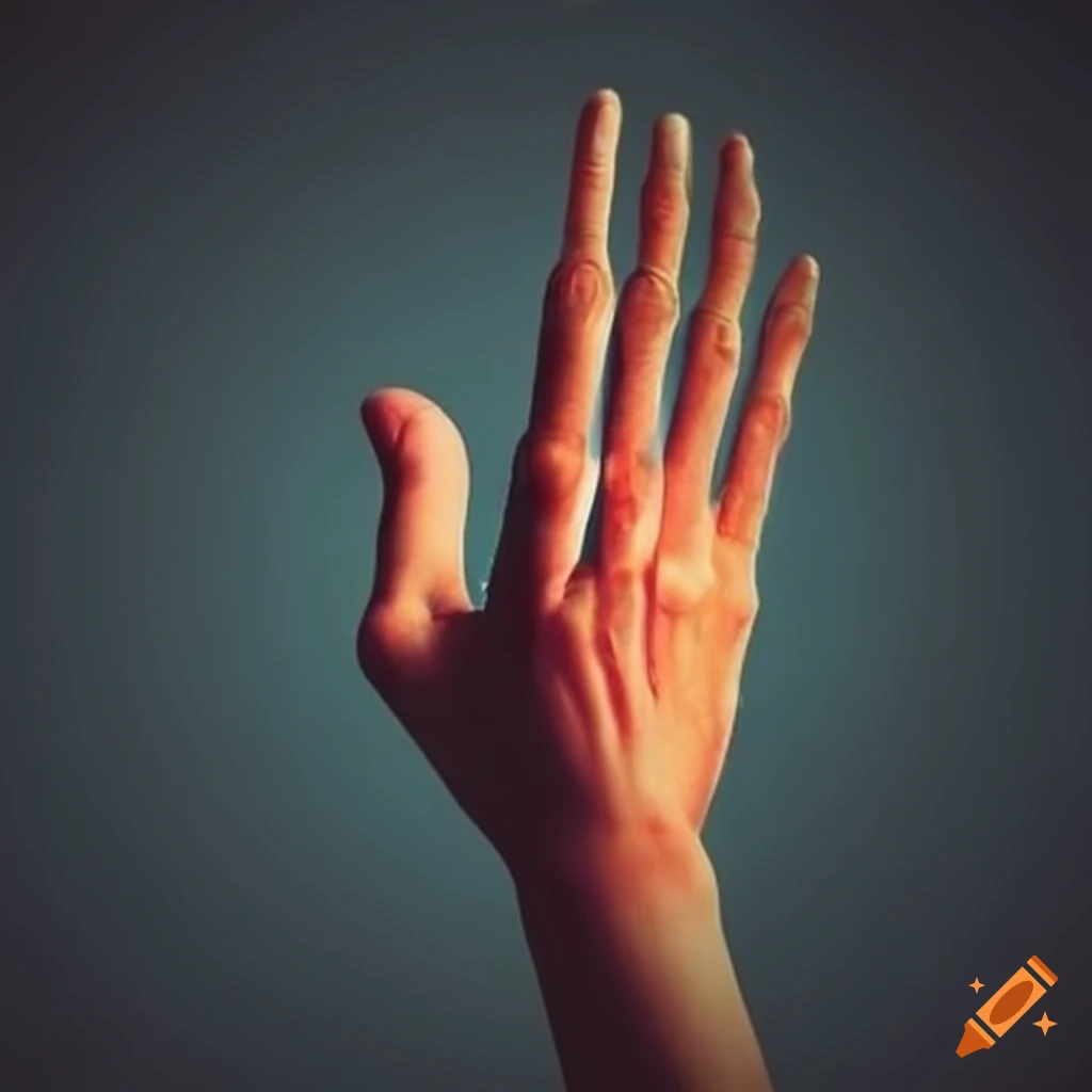 close-up of a hand