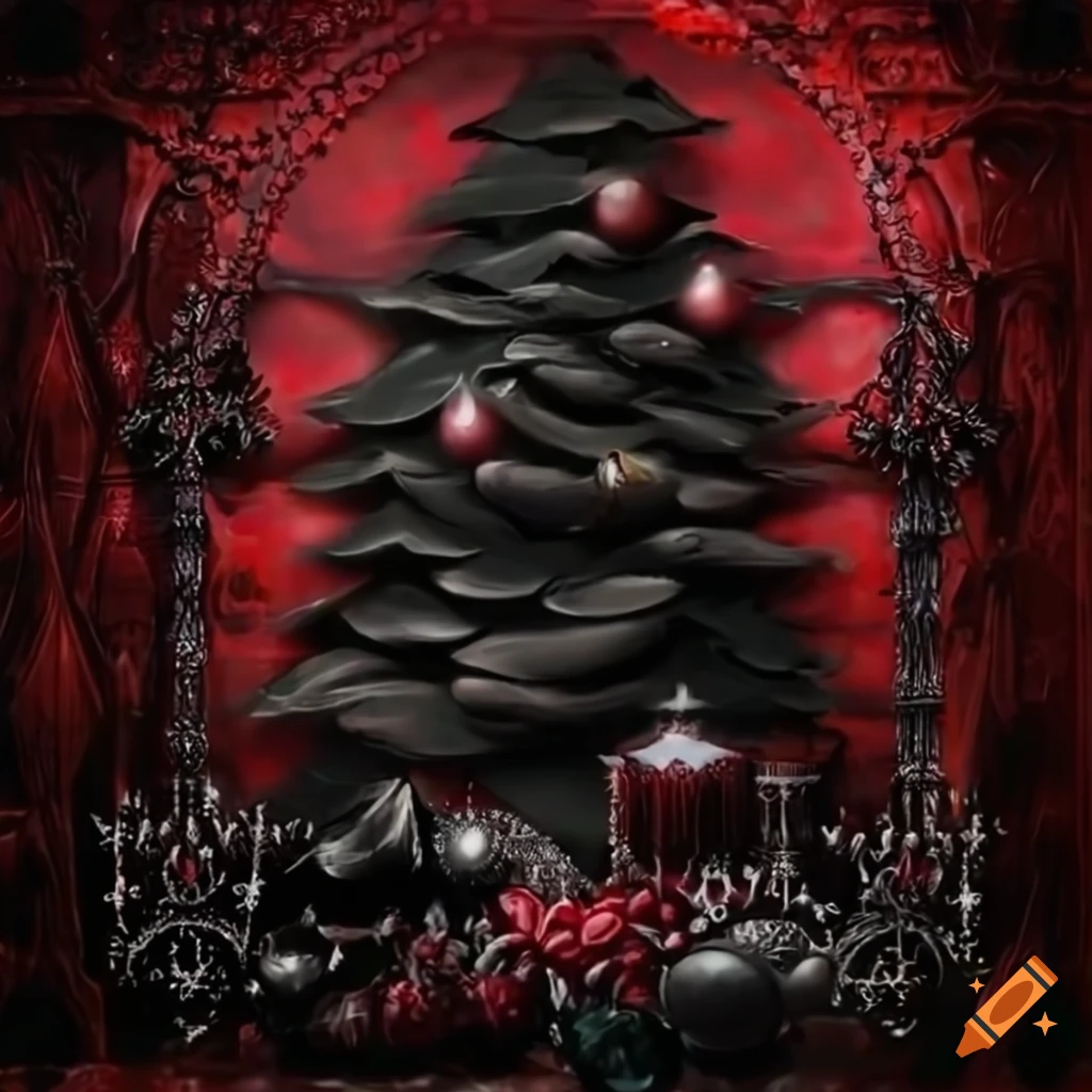 Gothic christmas background on Craiyon