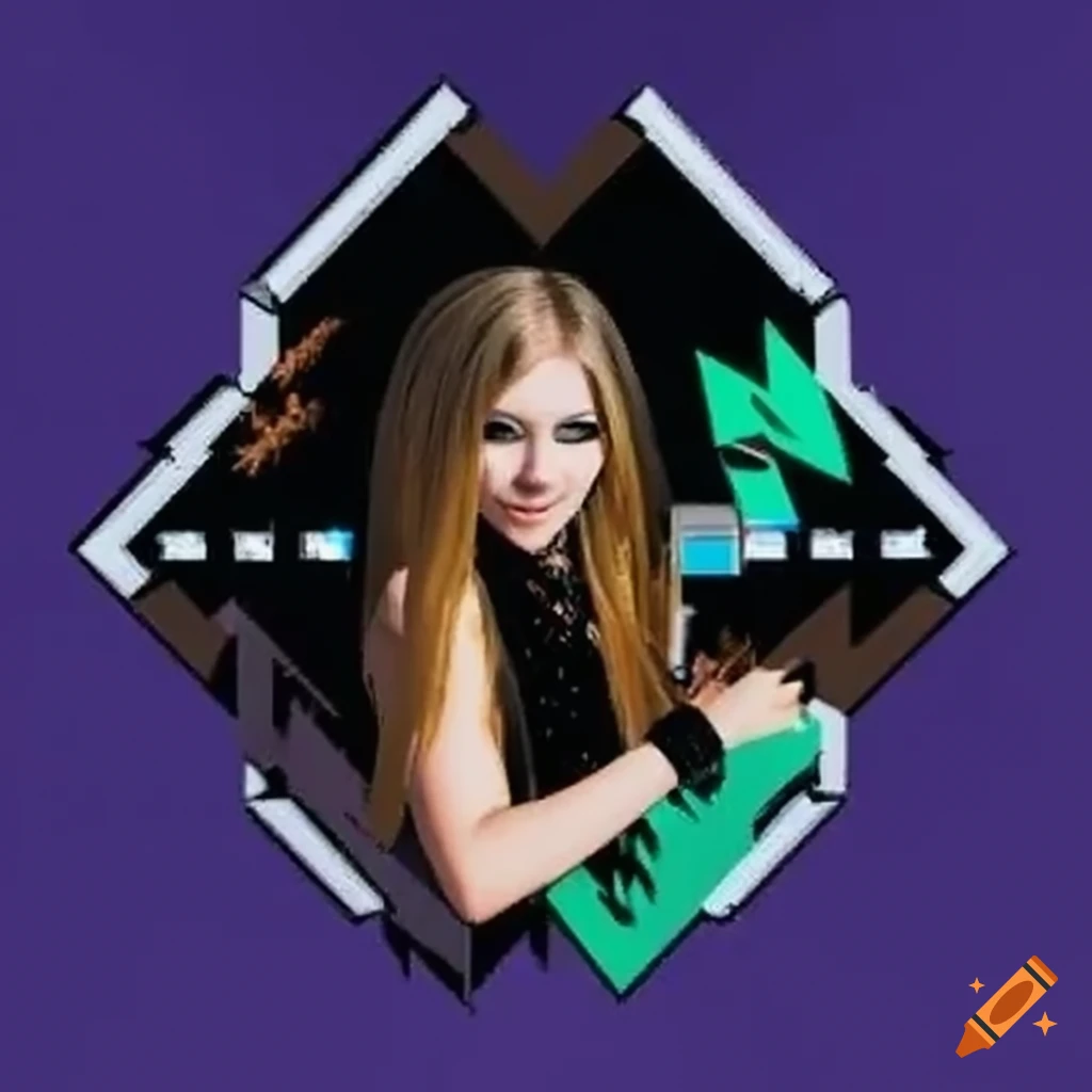 Avril Lavigne character in a top down video game