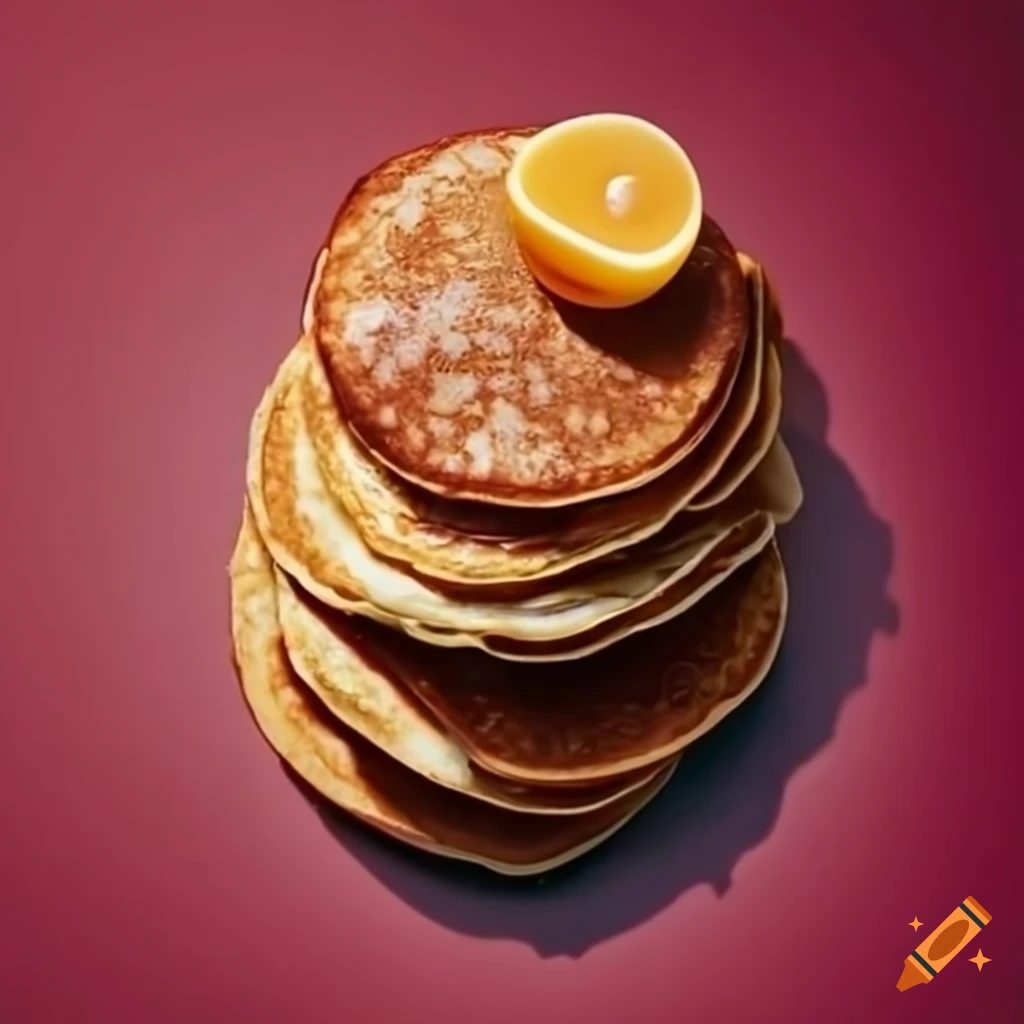 delicious fruity breakfast with pancakes