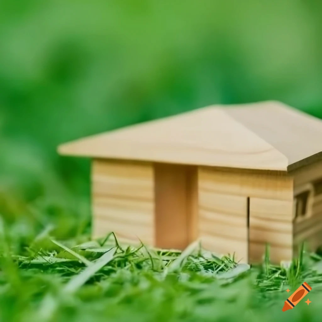wooden model of a modern minimalist building