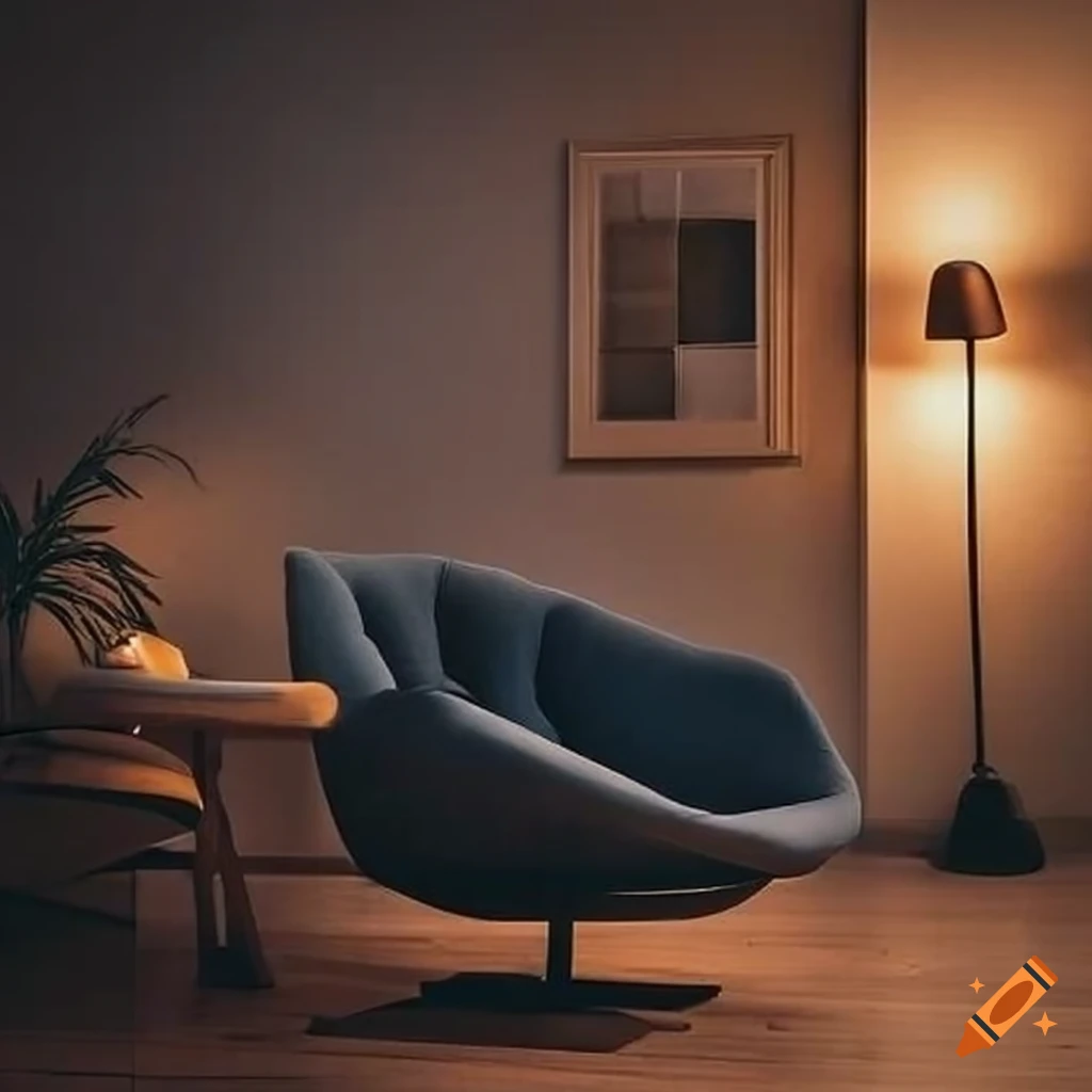 Comfortable chairs in a therapist's office on Craiyon