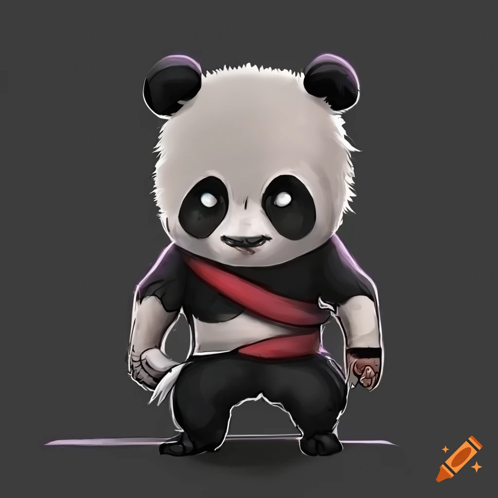 image of a ninja panda