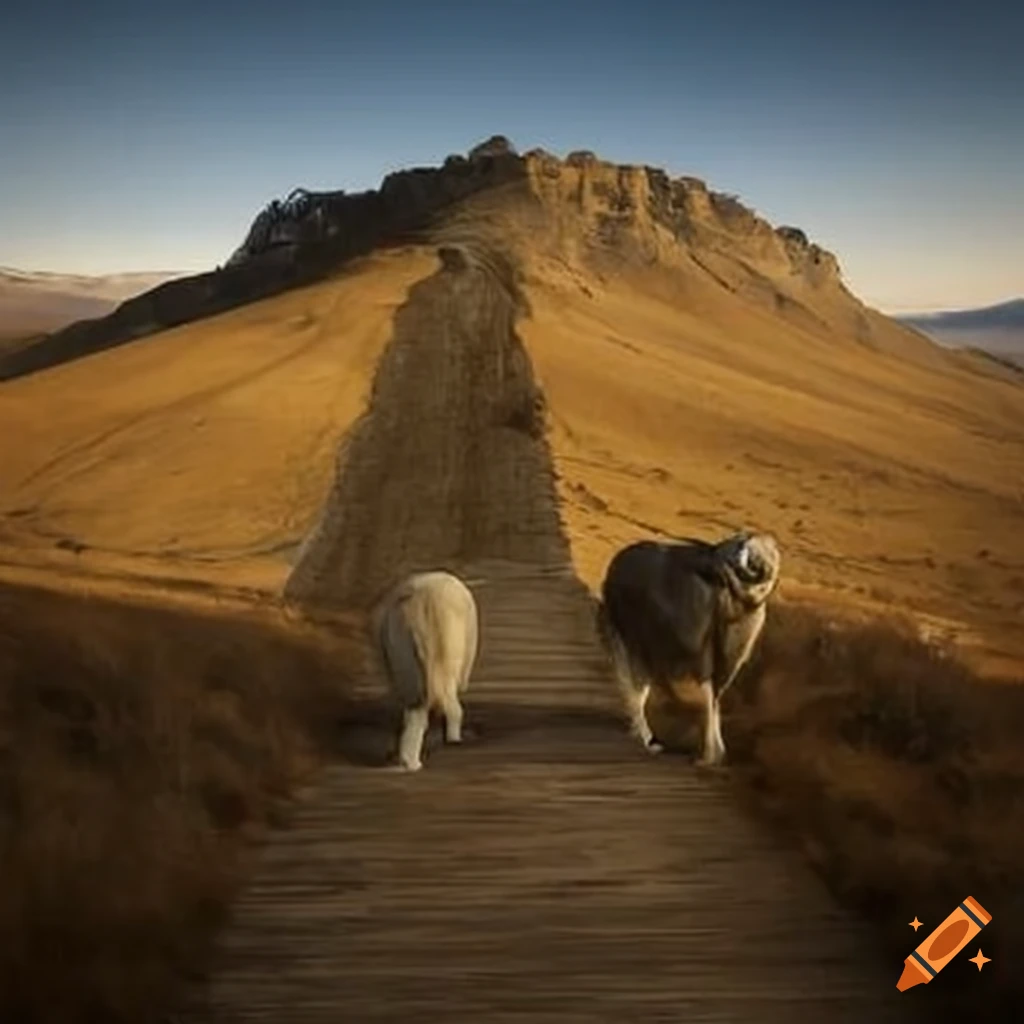 landscape of shepherds on their way to see Jesus