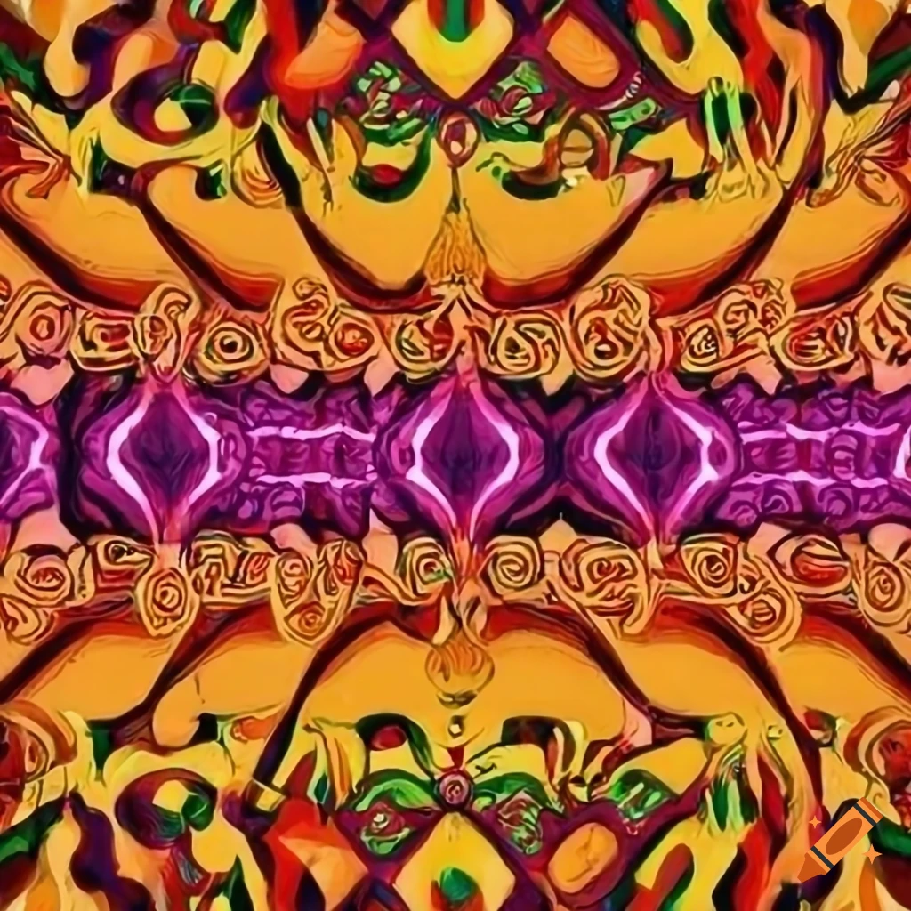 traditional African design and color texture