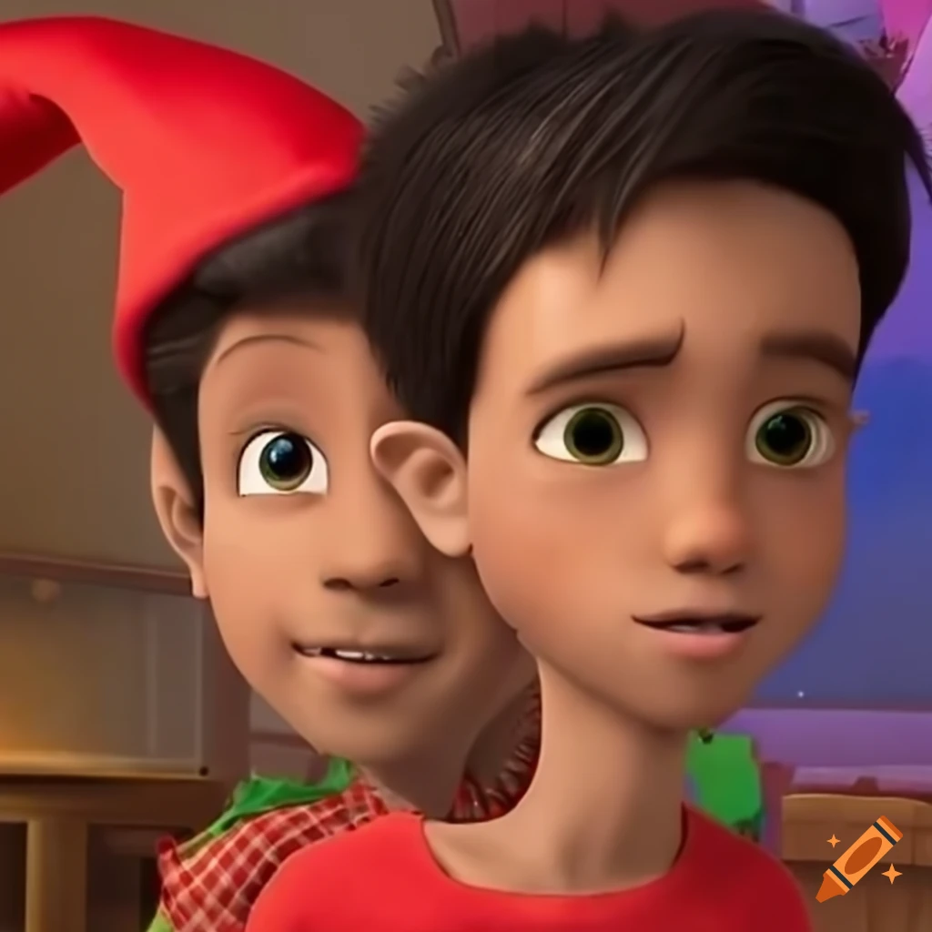 front cover of Disney Pixar movie 'Aadam and Buddy's Christmas Adventures'