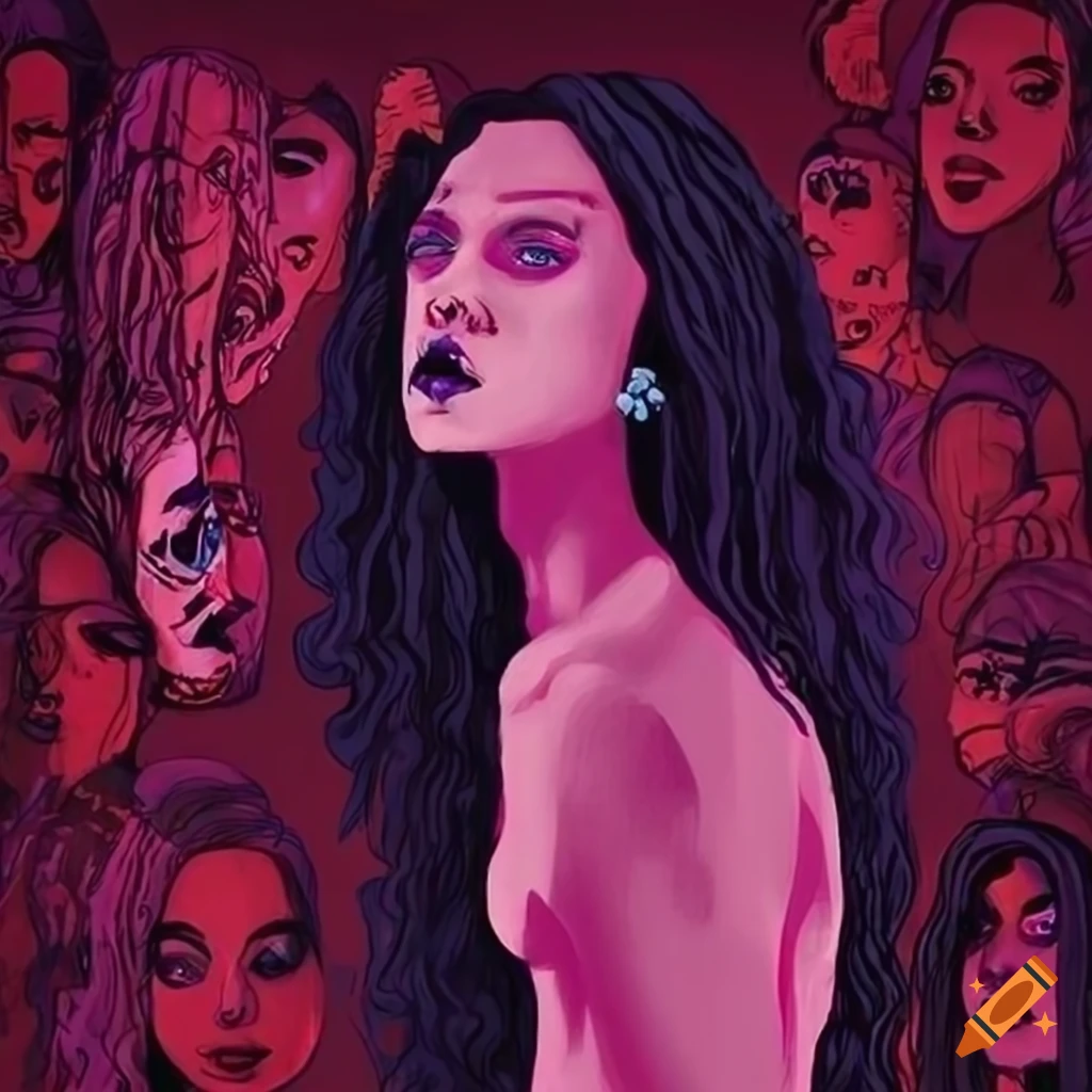 artwork depicting the tragedy of femicide