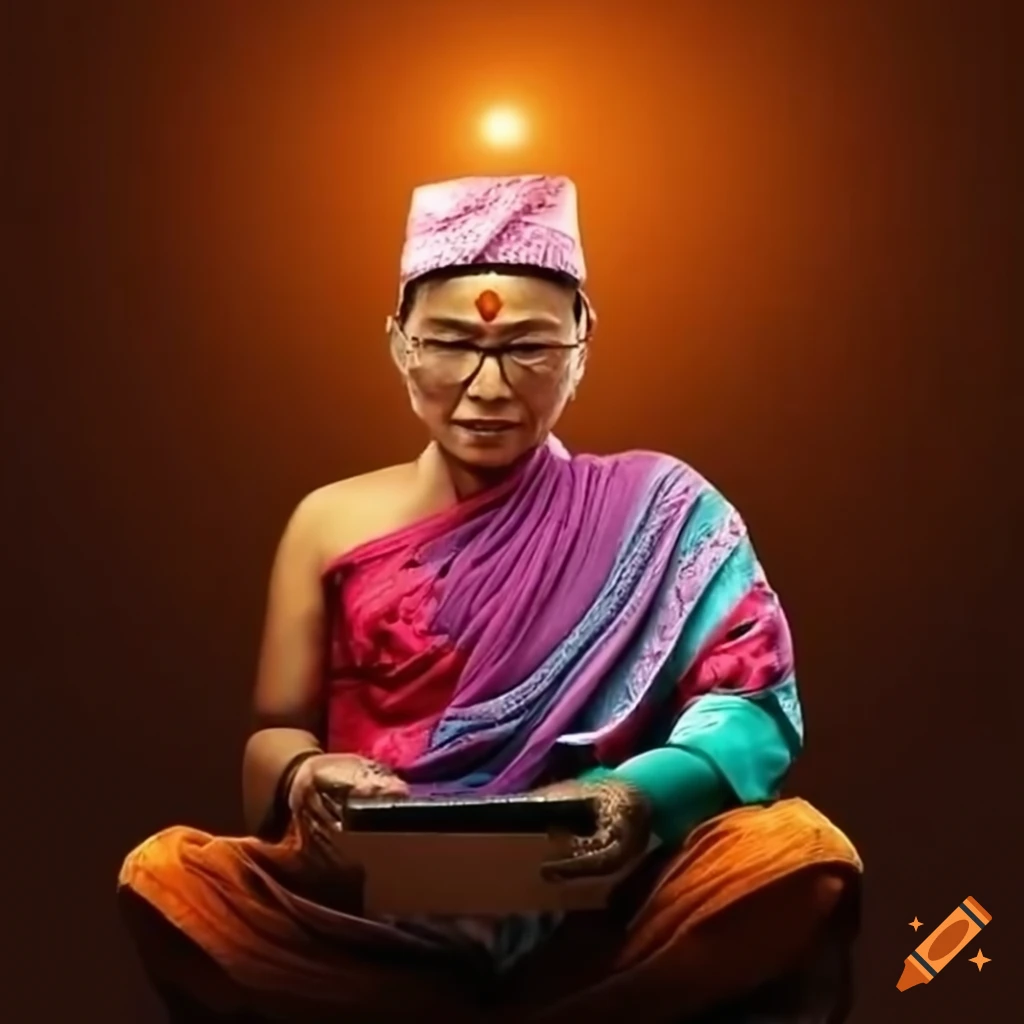 Nepali people shopping online on Craiyon