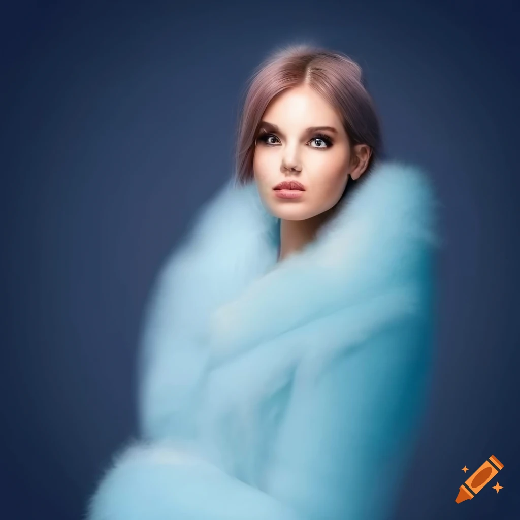 Blue Fur Dress Blue Fur Dress