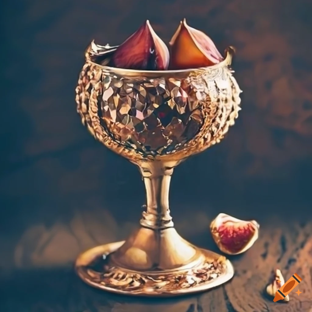 jeweled goblet filled with figs