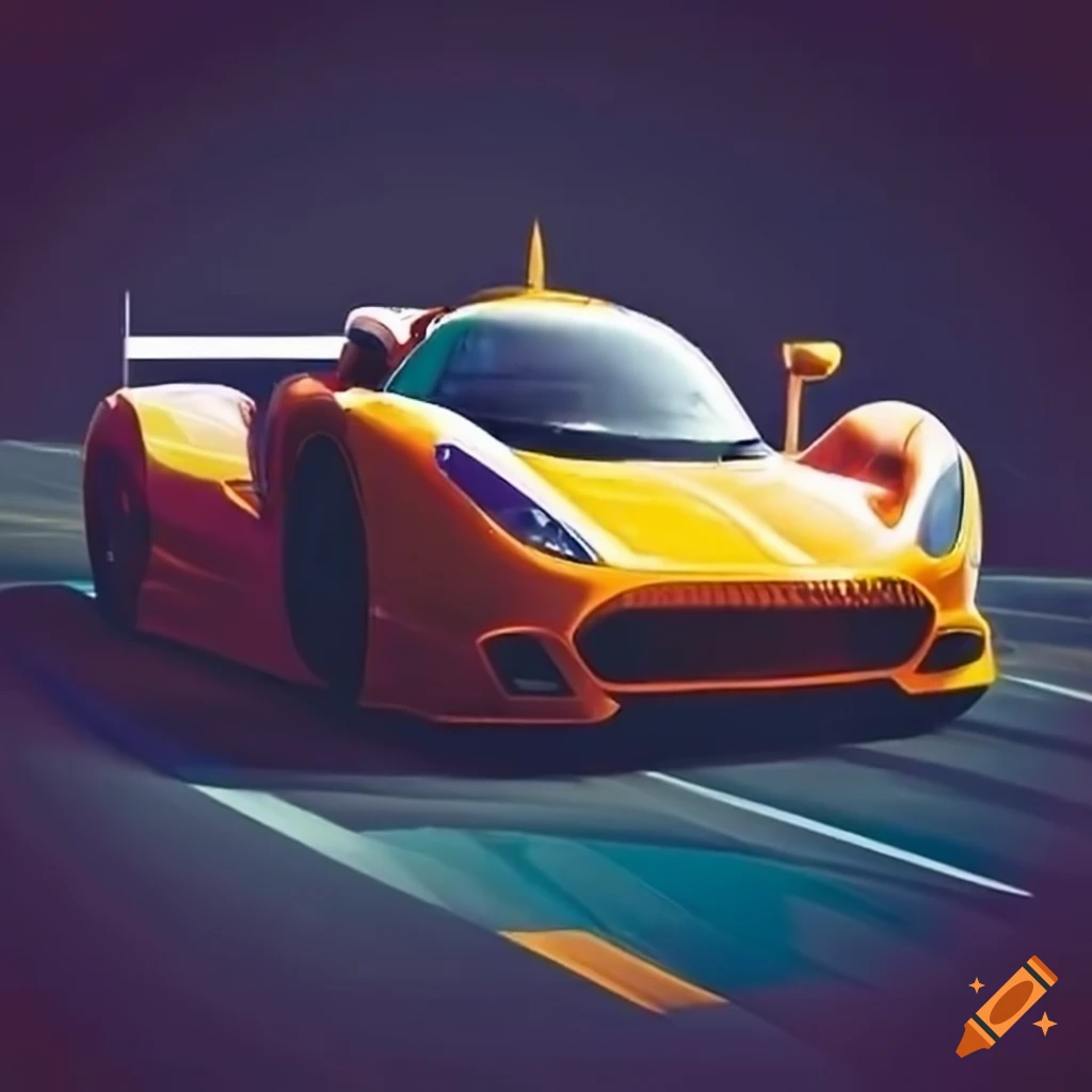 racing cars on a highway