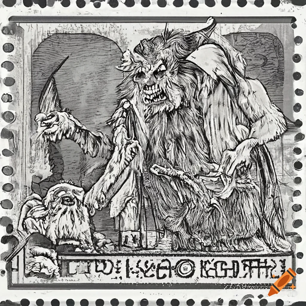 Krampus postal stamp from Icesylvania