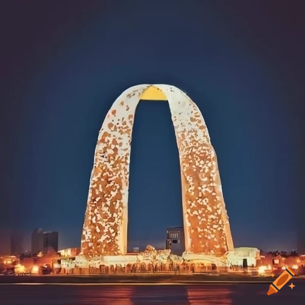 gingerbread gateway arch in St. Louis