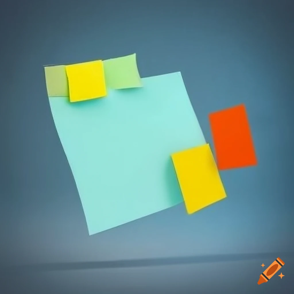 Kanban board with colorful postit notes on Craiyon