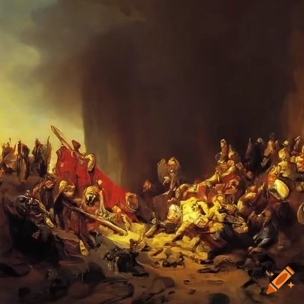 Ilya Repin's painting of the battle of Platea