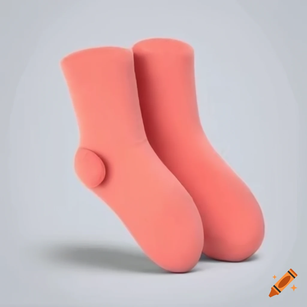 baby socks on white background