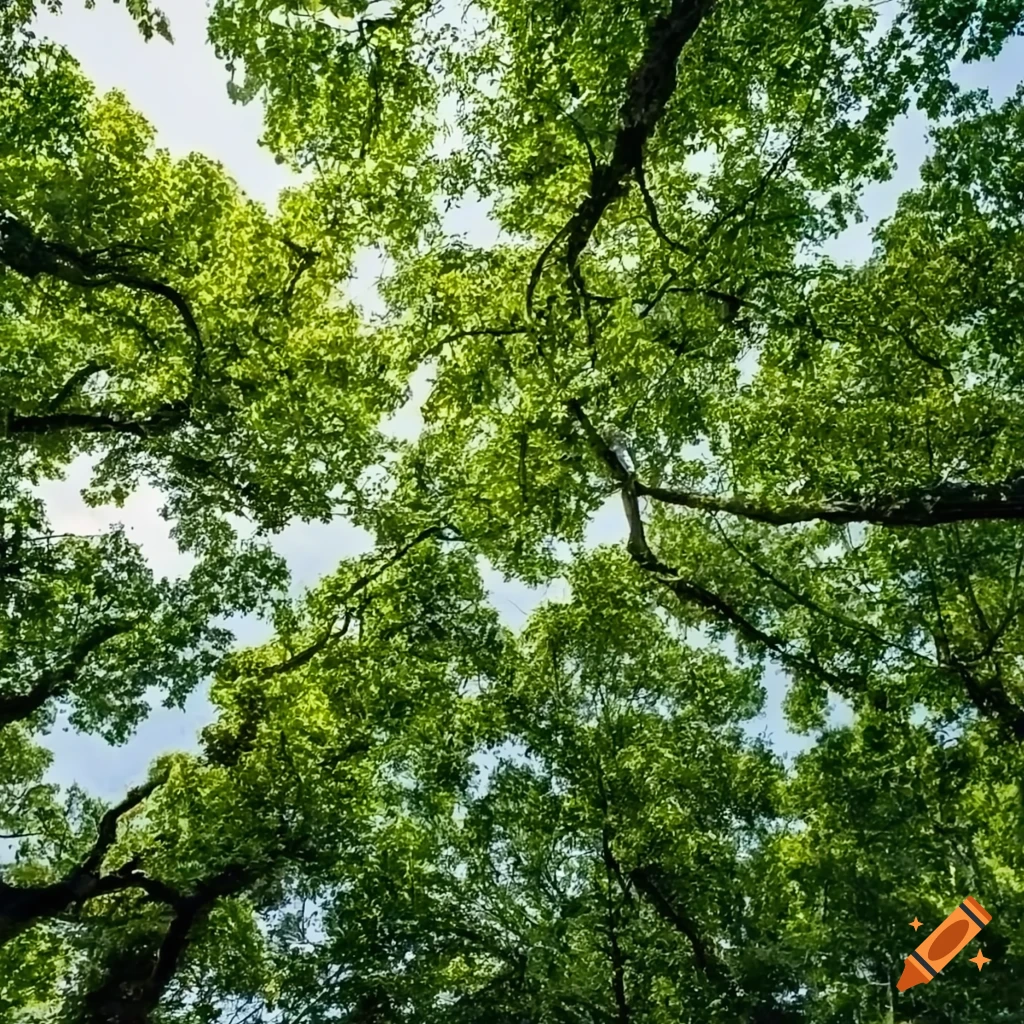 transparent background PNG of oak trees