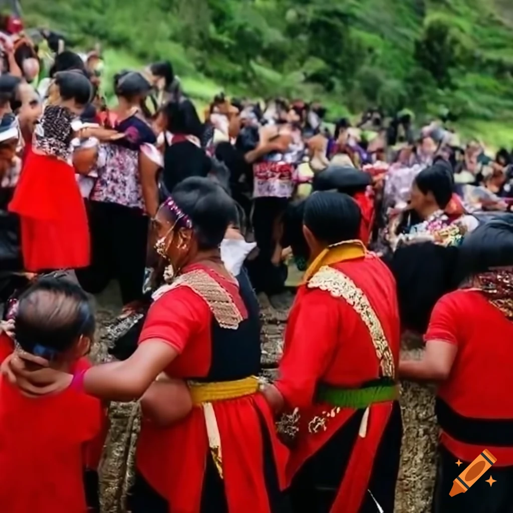 vibrant marketplace of Ifugao indigenous people in the Cordillera terraces