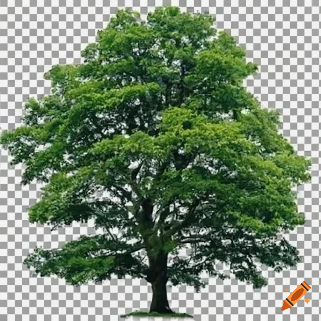 transparent PNG of oak trees