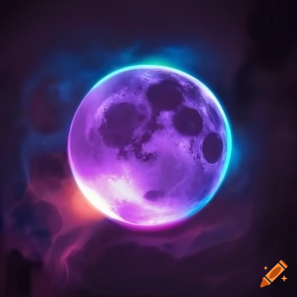vibrant and futuristic profile picture with space and technology elements for LunarPulse