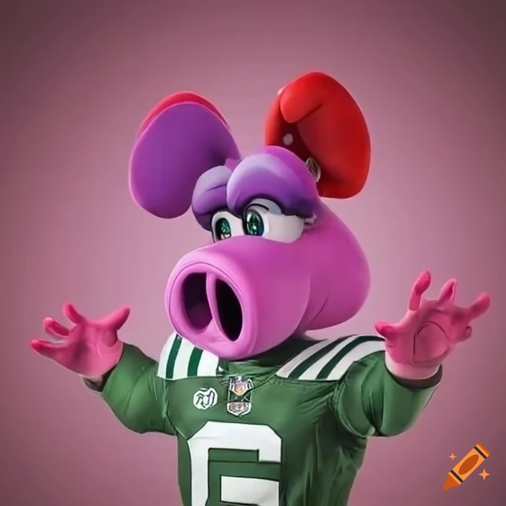 Birdo in new york jets uniform