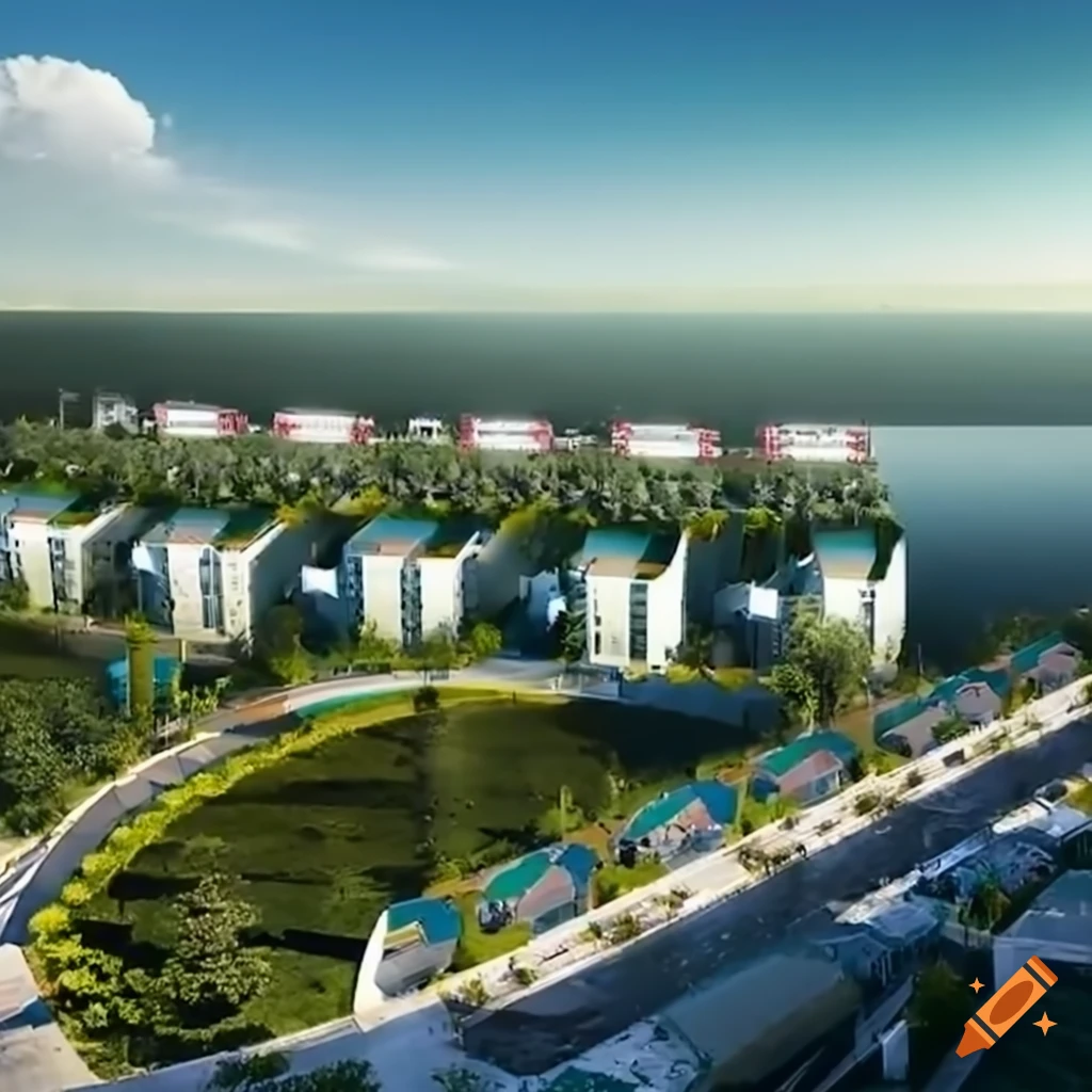 render of a vibrant sustainable community