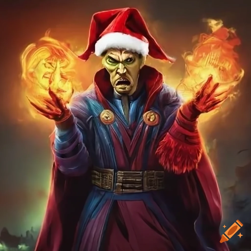 Marvel superheroes wearing santa hats on Craiyon