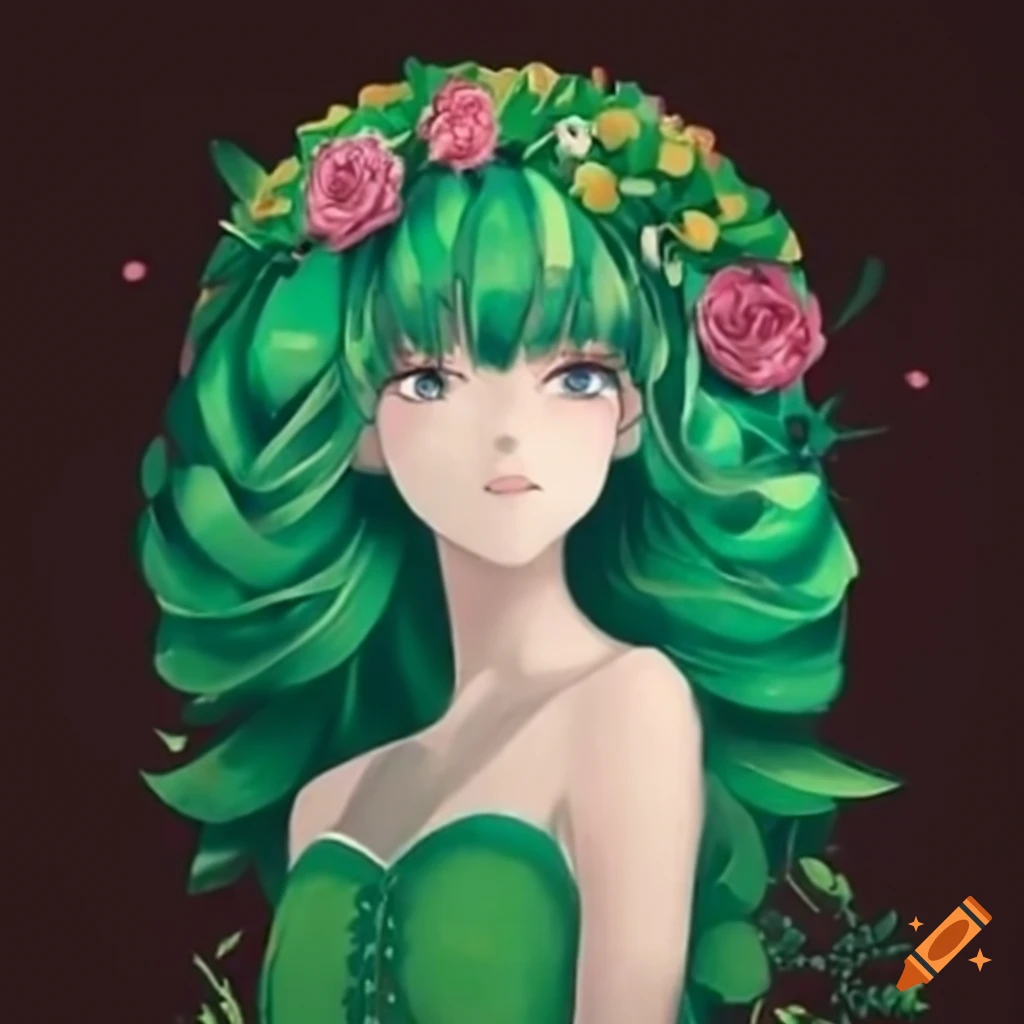 florist sitting on a giant rose