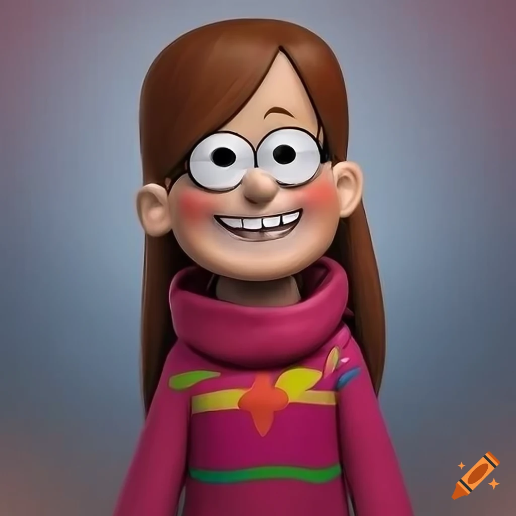 Detailed portrait of mabel pines in raw 4k resolution