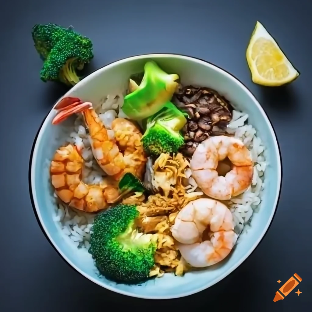 coconut shrimp and pineapple bowl