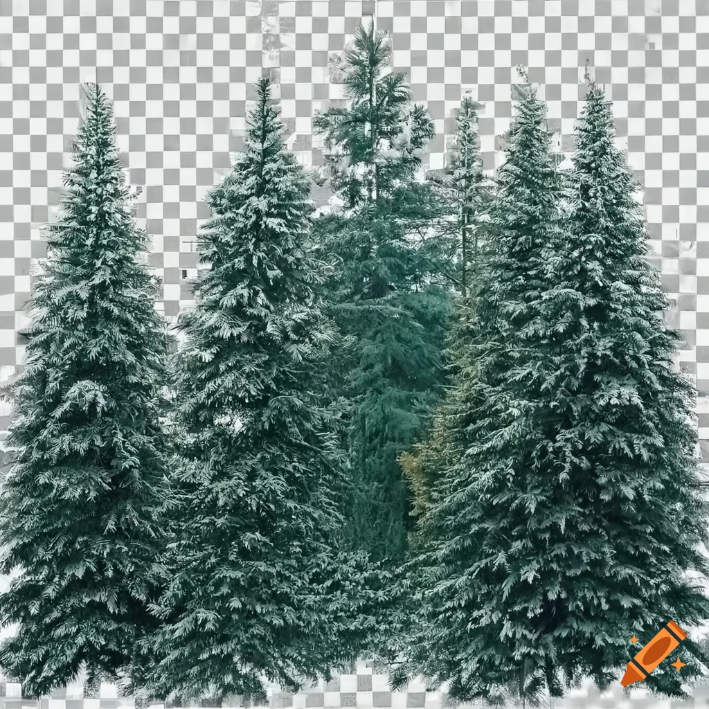 transparent PNG of pine trees