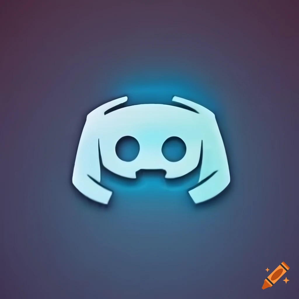 Discord logo with dark to light blue gradient