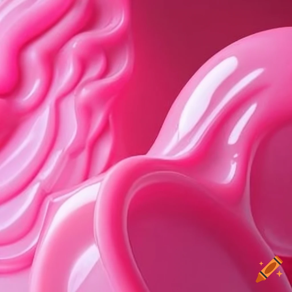 Pink plastic material on Craiyon