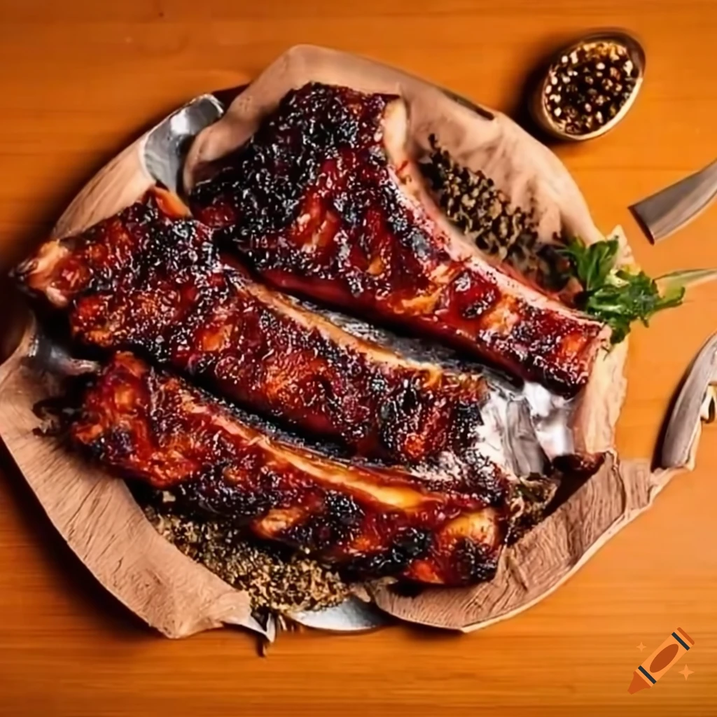 smoked ribs with delicious spices