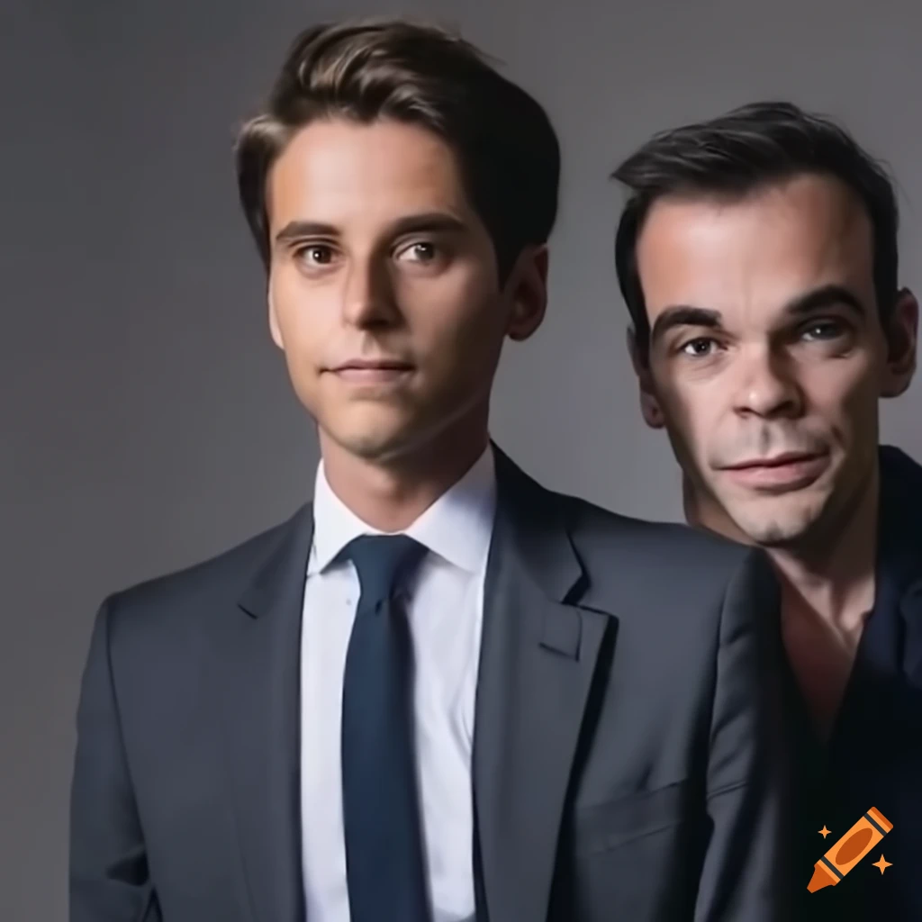 Portrait of gabriel attal and olivier véran