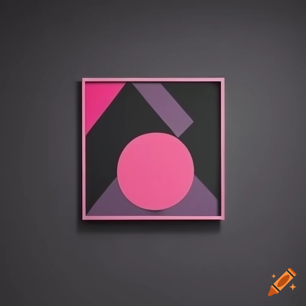 black and pink Bauhaus poster