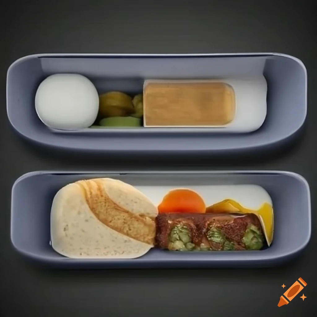 delicious airplane meal