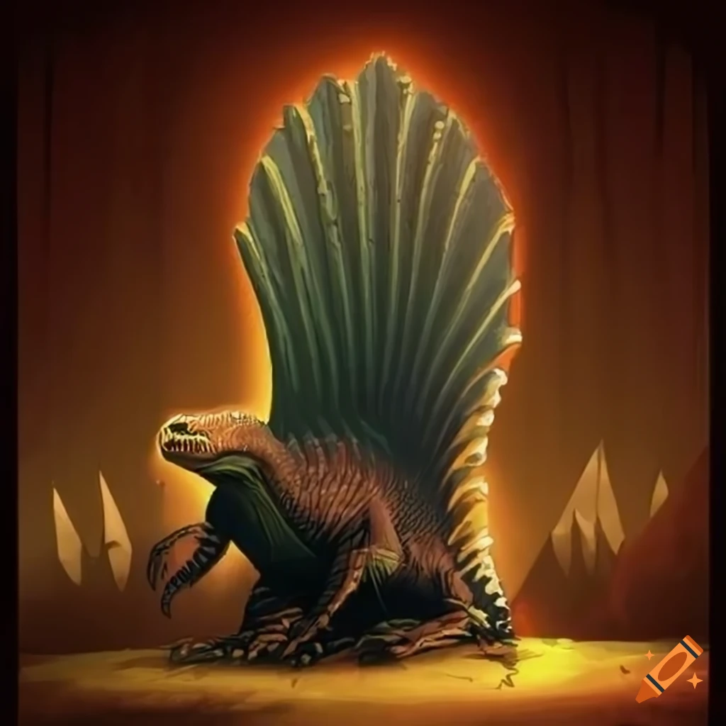 illustration of a majestic Dimetrodon