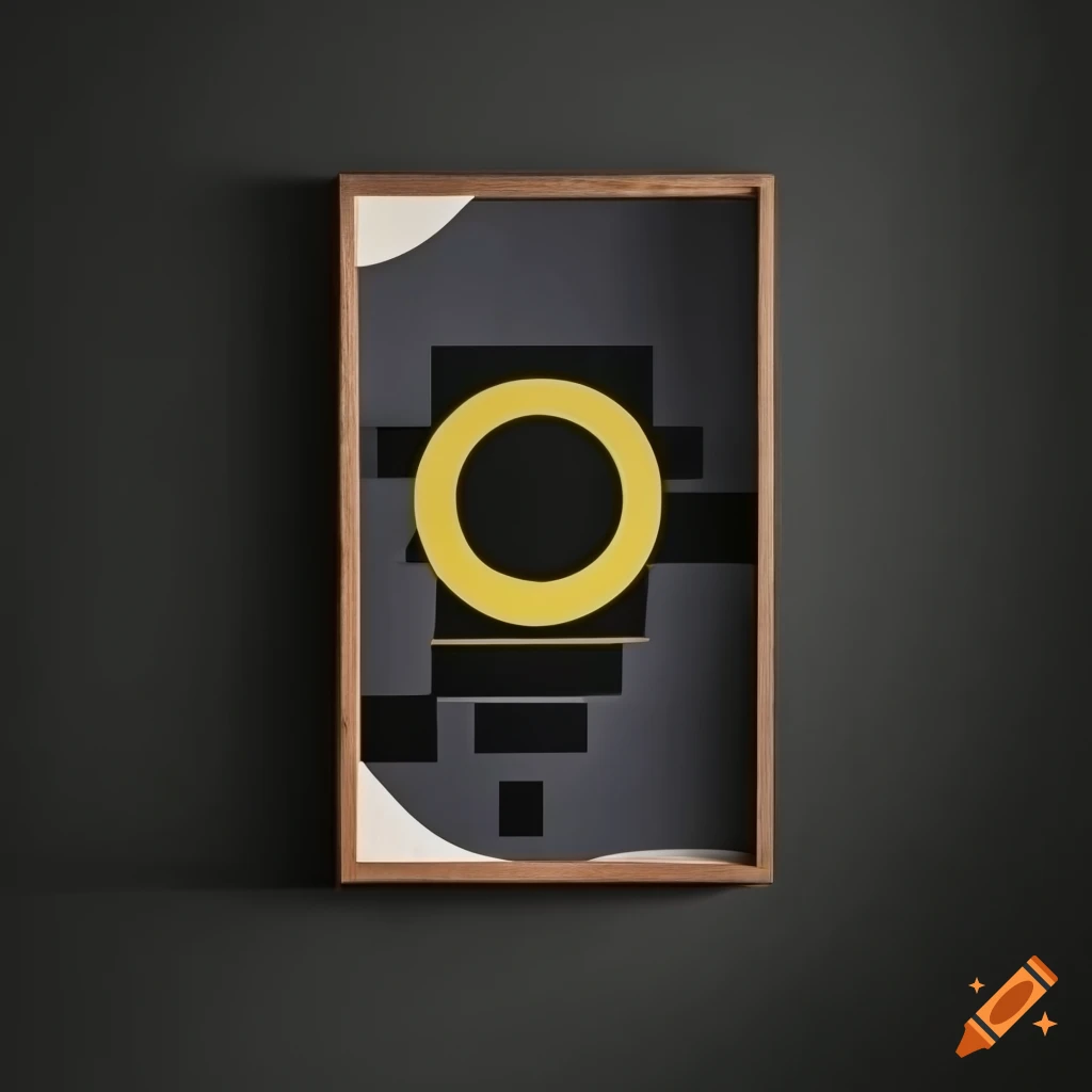 black Bauhaus poster