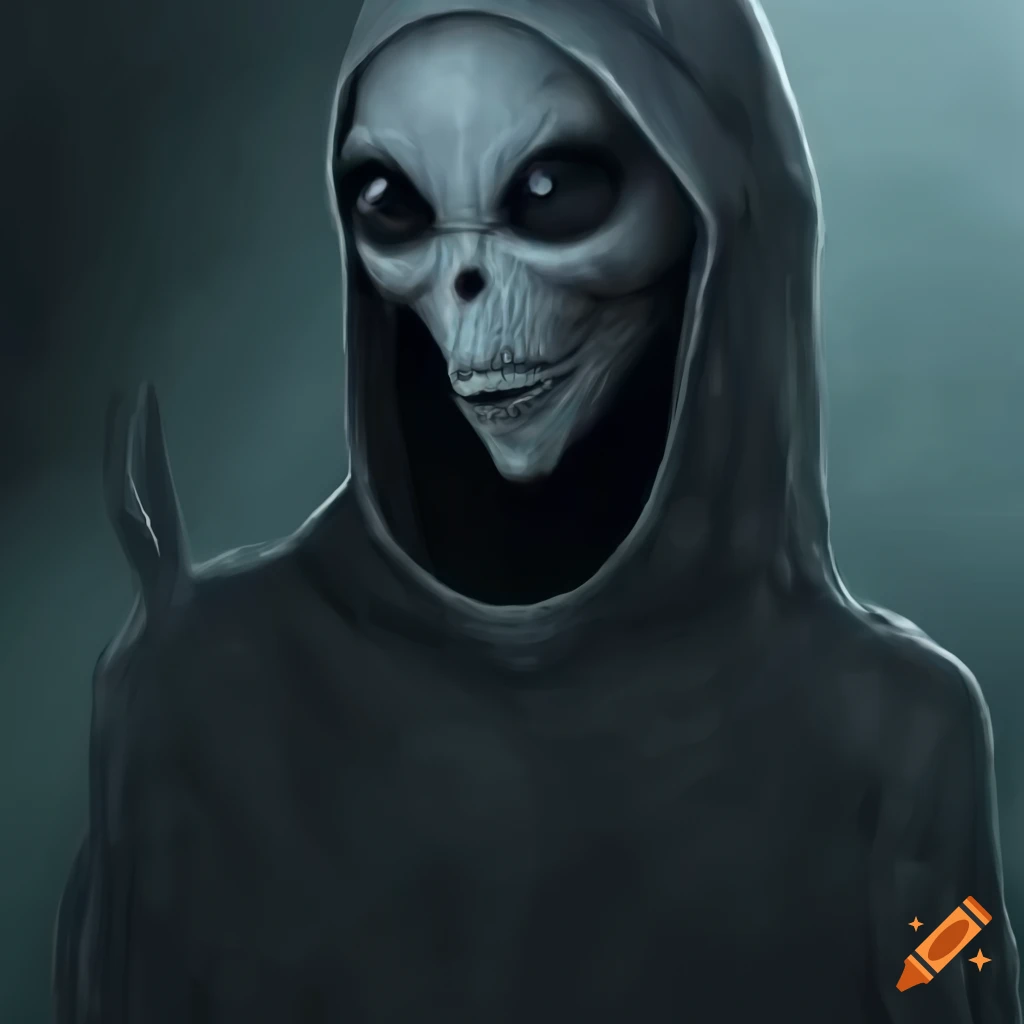 image of a cloaked grey alien