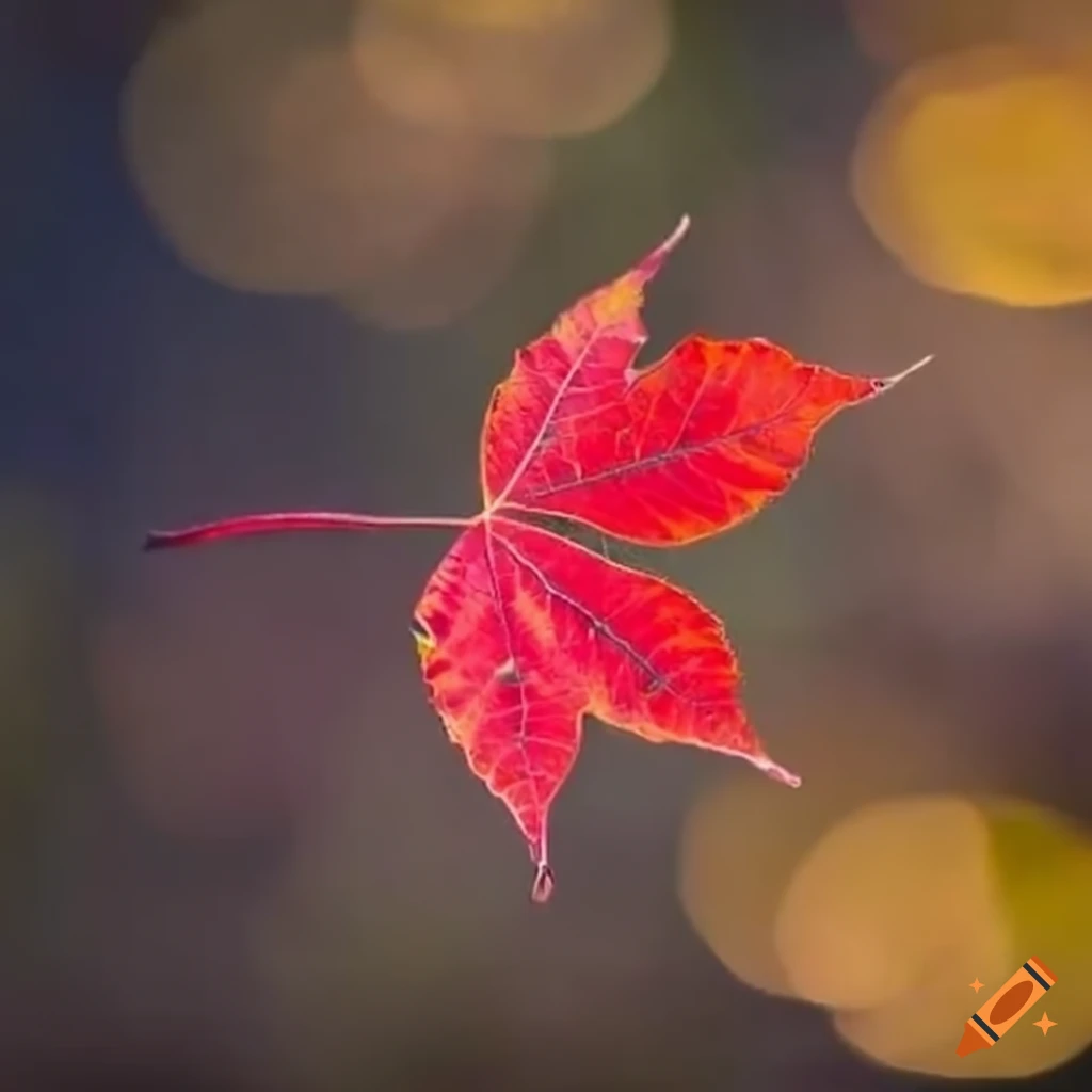 scarlet-leaf-falling-from-the-trees-in-autumn