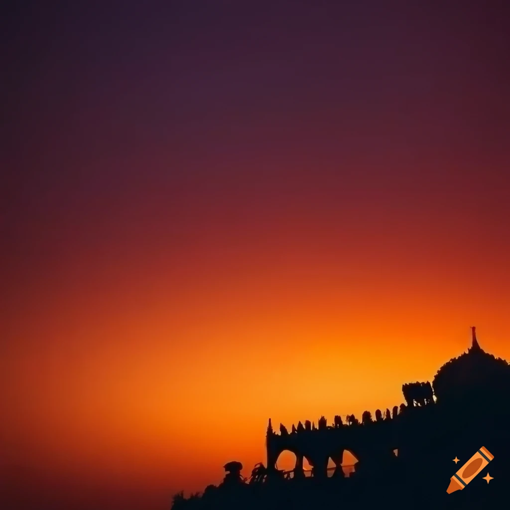 sunset near Lal Bagh fort